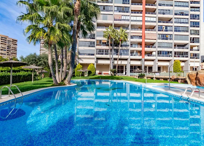 公寓 Flat With Panoramic Views, With Garage And Pool 貝尼多姆