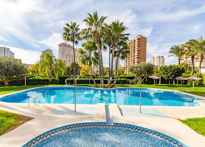Flat With Panoramic Views, With Garage And Pool * Benidorm