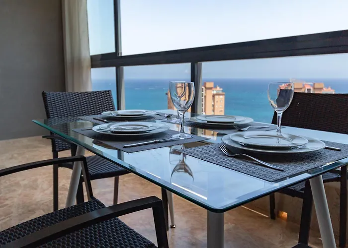 Flat With Panoramic Views, With Garage And Pool Lejlighed Benidorm