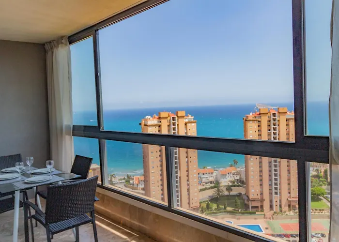 Flat With Panoramic Views, With Garage And Pool 貝尼多姆