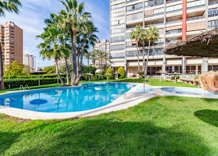 公寓 Flat With Panoramic Views, With Garage And Pool 貝尼多姆